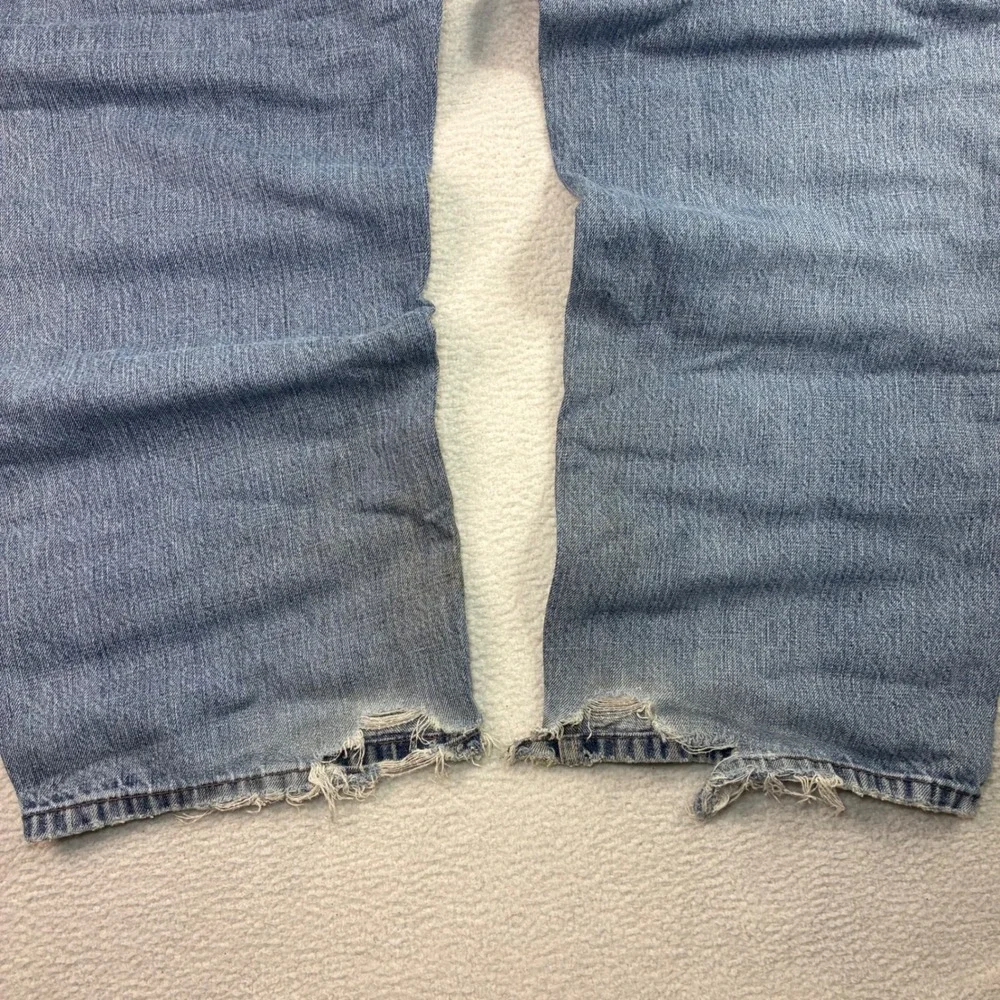 Y2K Levis 569 Loose Straight Jeans Men 38x30 Blue Faded‎ Skater Baggy Distressed